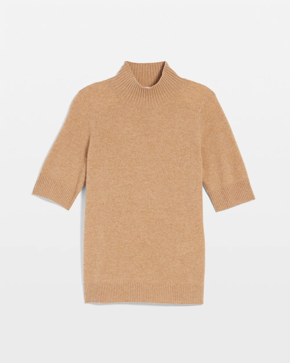 Chico's | Cashmere Elbow-Sleeve Sweater/ Camel