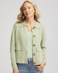 Chico's | Button-Front Cardigan Jacket/ Sage Meadow