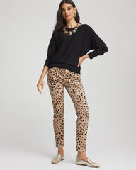 Chico's | Ella Boatneck Pullover Sweater/ Black