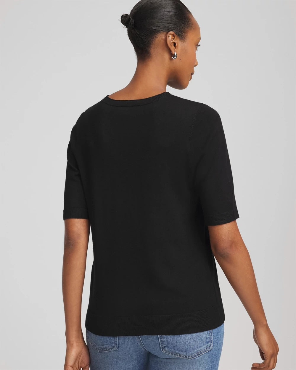 Chico's | Ella Classic-Fit Sweater Tee/ Black
