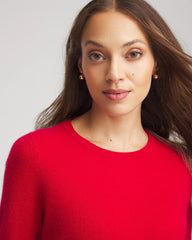 Chico's | Crewneck Cashmere Pullover Sweater/ Red