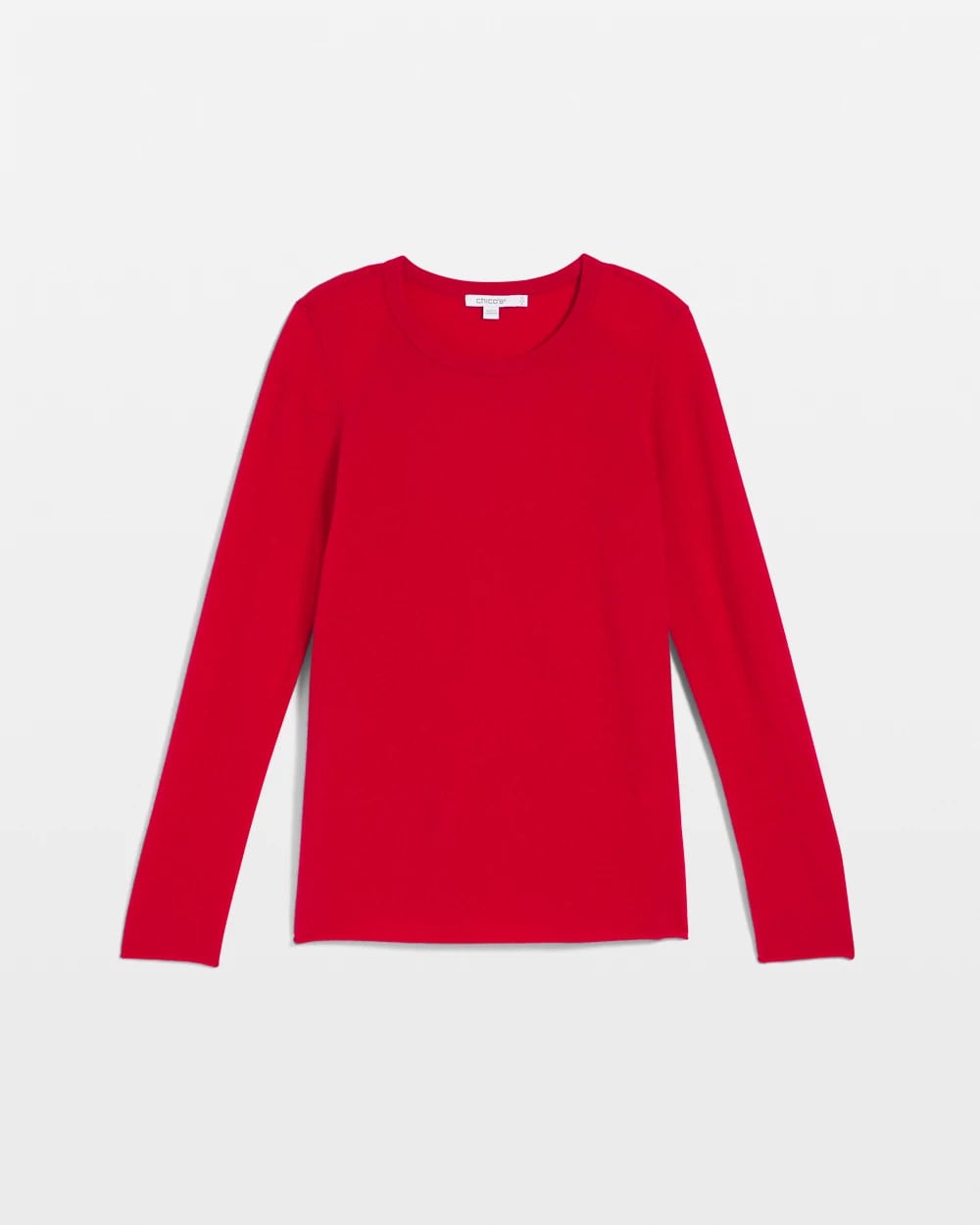 Chico's | Crewneck Cashmere Pullover Sweater/ Red