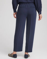 Chico's | Stretch Crepe Tapered Ankle Pants/ Passport Blue
