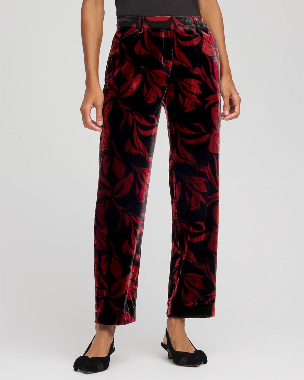 Chico's | Velvet Rose Slim Ankle Pants/ Black