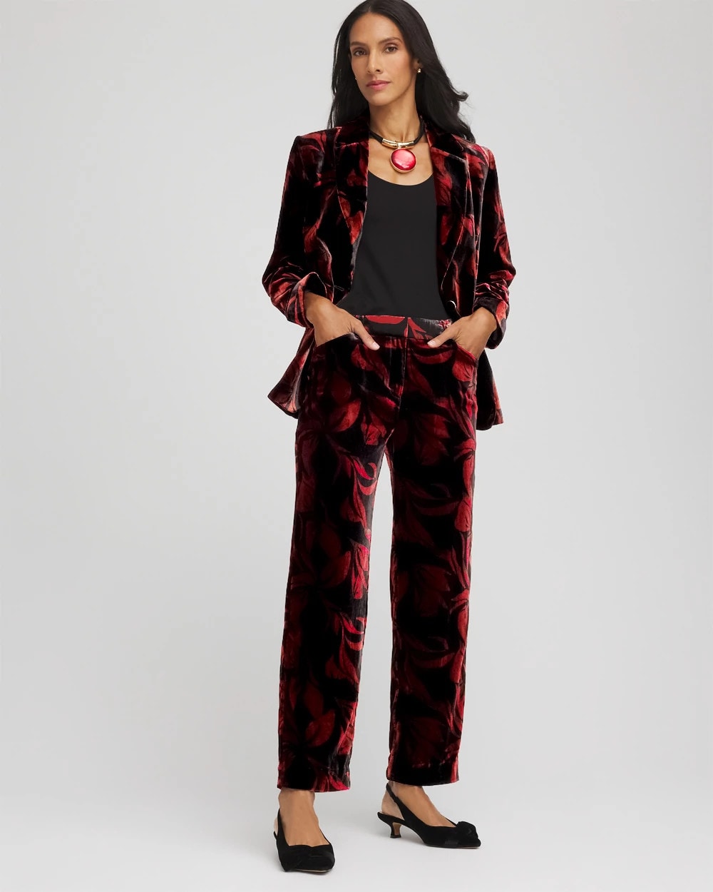 Chico's | Velvet Rose Slim Ankle Pants/ Black