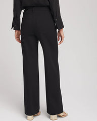 Chico's | Five-Pocket Wide-Leg Ponte Pants/ Black