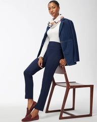 Chico's | Bi-Stretch Front Seam Slit Ankle Pants/ Ink