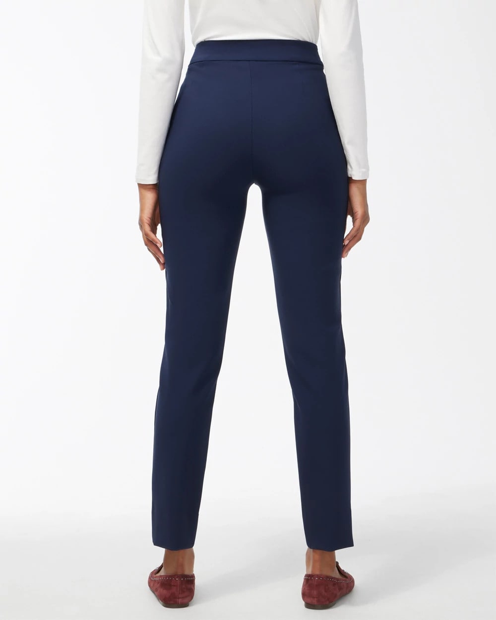 Chico's | Bi-Stretch Front Seam Slit Ankle Pants/ Ink