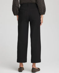 Chico's | Emme Four Pocket Straight Cropped Pants/ Black
