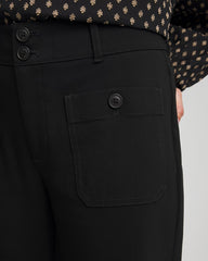 Chico's | Emme Four Pocket Straight Cropped Pants/ Black