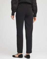 Chico's | Crepe Side-Zip Tapered Ankle Pants/ Black