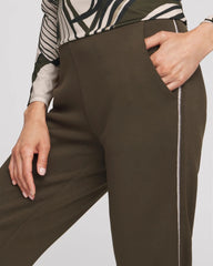 Chico's | Zenergy® Caviar Bead Scuba Ankle Pants/ Primordial Forest