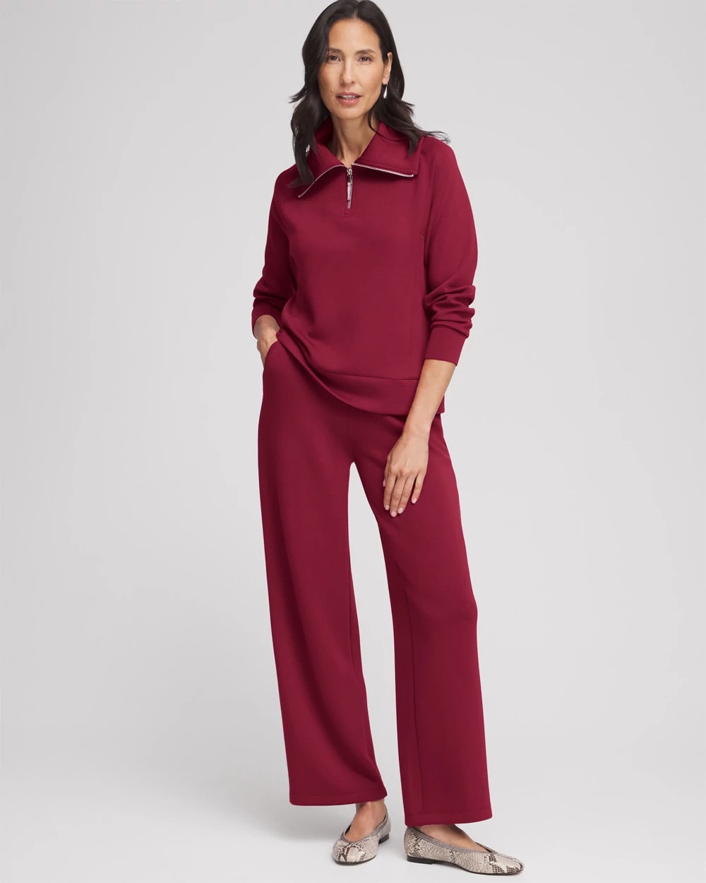 Chico's | Zenergy® Wide Leg Pants/ Berry Compote
