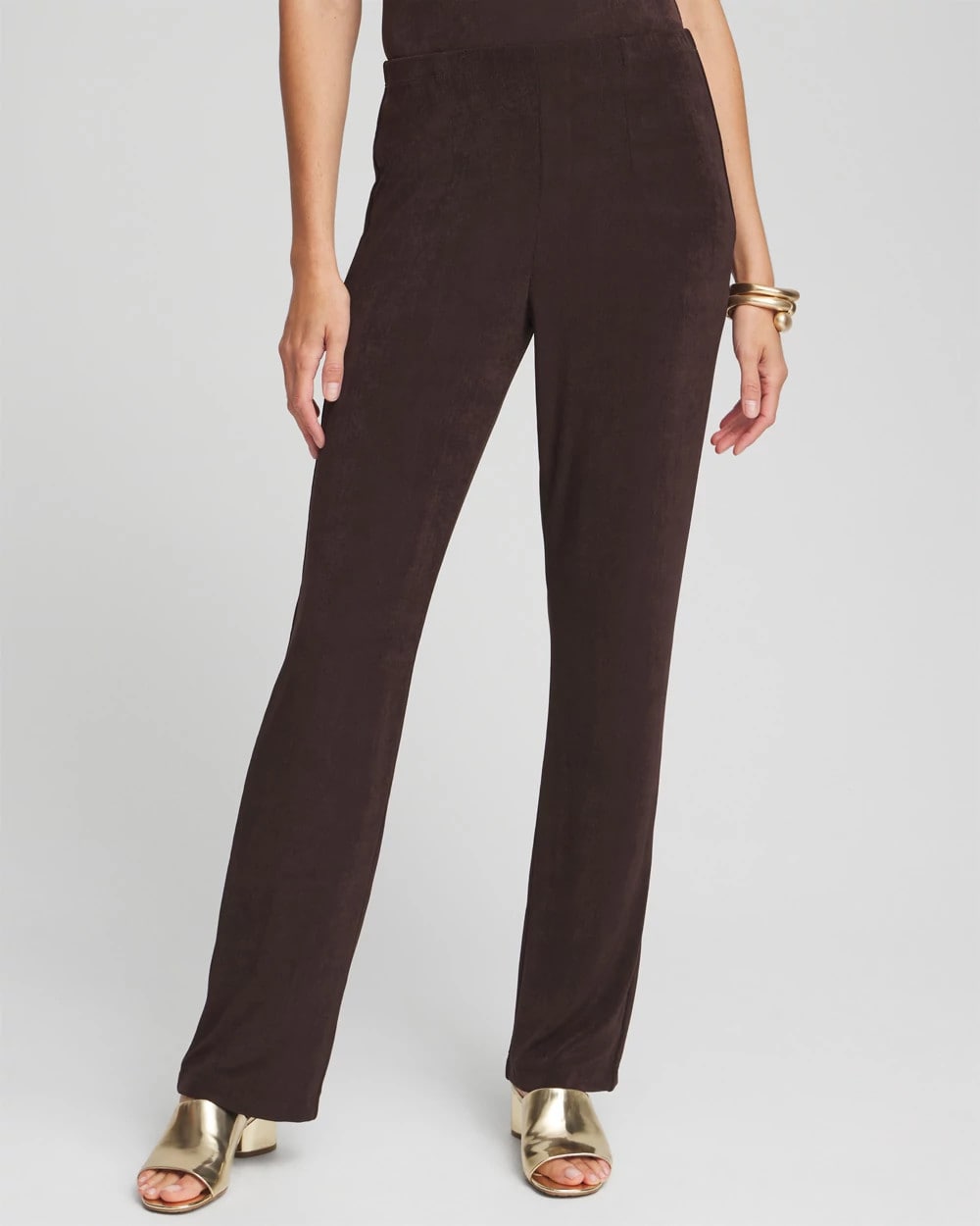 Chico's | Petite Travelers™ No Tummy Pants/ Cocoa Bean