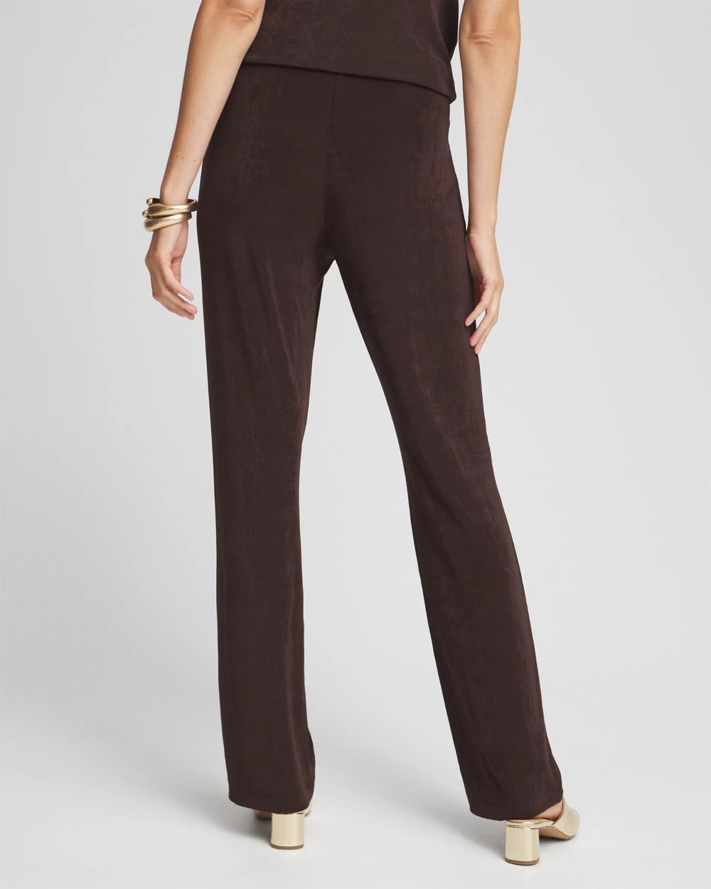 Chico's | Petite Travelers™ No Tummy Pants/ Cocoa Bean