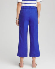 Chico's | Lightweight Relaxed Straight Cropped Pants/ Rich Cobalt