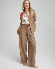 Chico's | Linen Stretch Blazer/ Teakwood