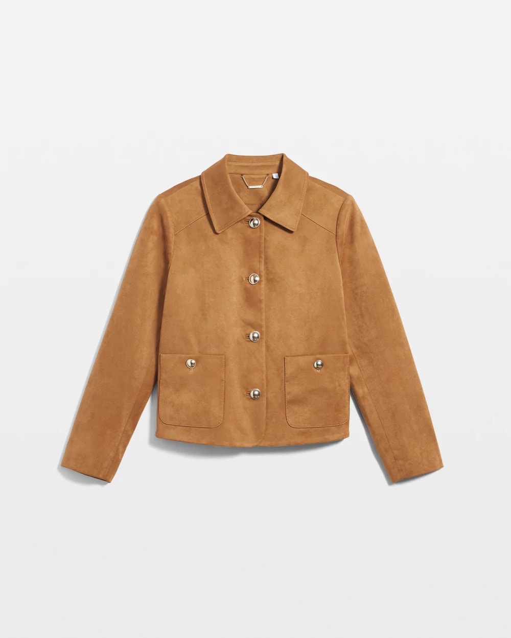 Chico's | Suede Cropped Jacket/ Burnt Sienna
