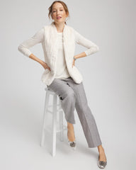 Chico's | Elongated Faux Fur Vest/ English Cream