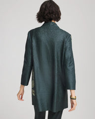 Chico's | Travelers™ Collection Artisanal Crushed Reversible Jacket/ Darkest Spruce