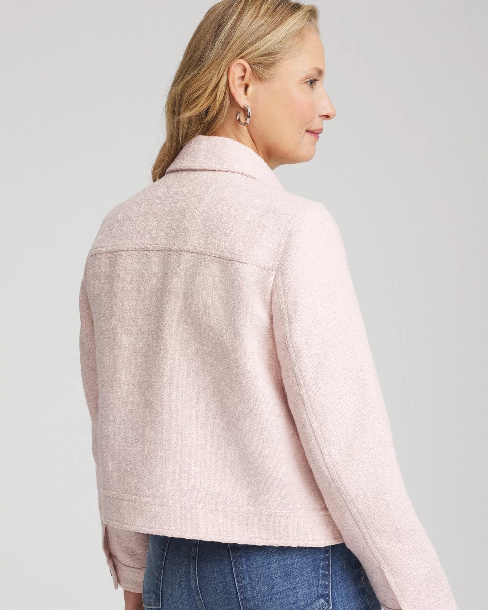 Chico's | Boucle Casual Jacket/ Blushed