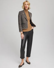 Chico's | Tweed Mix Moto Jacket/ Black