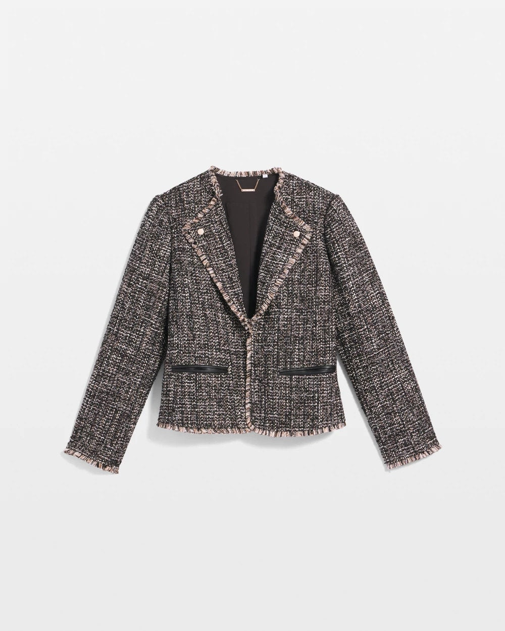 Chico's | Tweed Mix Moto Jacket/ Black