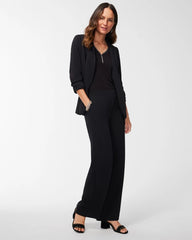 Chico's | Ruched Sleeve Blazer/ Black