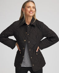 Chico's | Quilted Barn Jacket/ Black