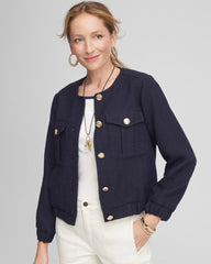 Chico's | Tweed Lady Jacket/ Midnight Waters