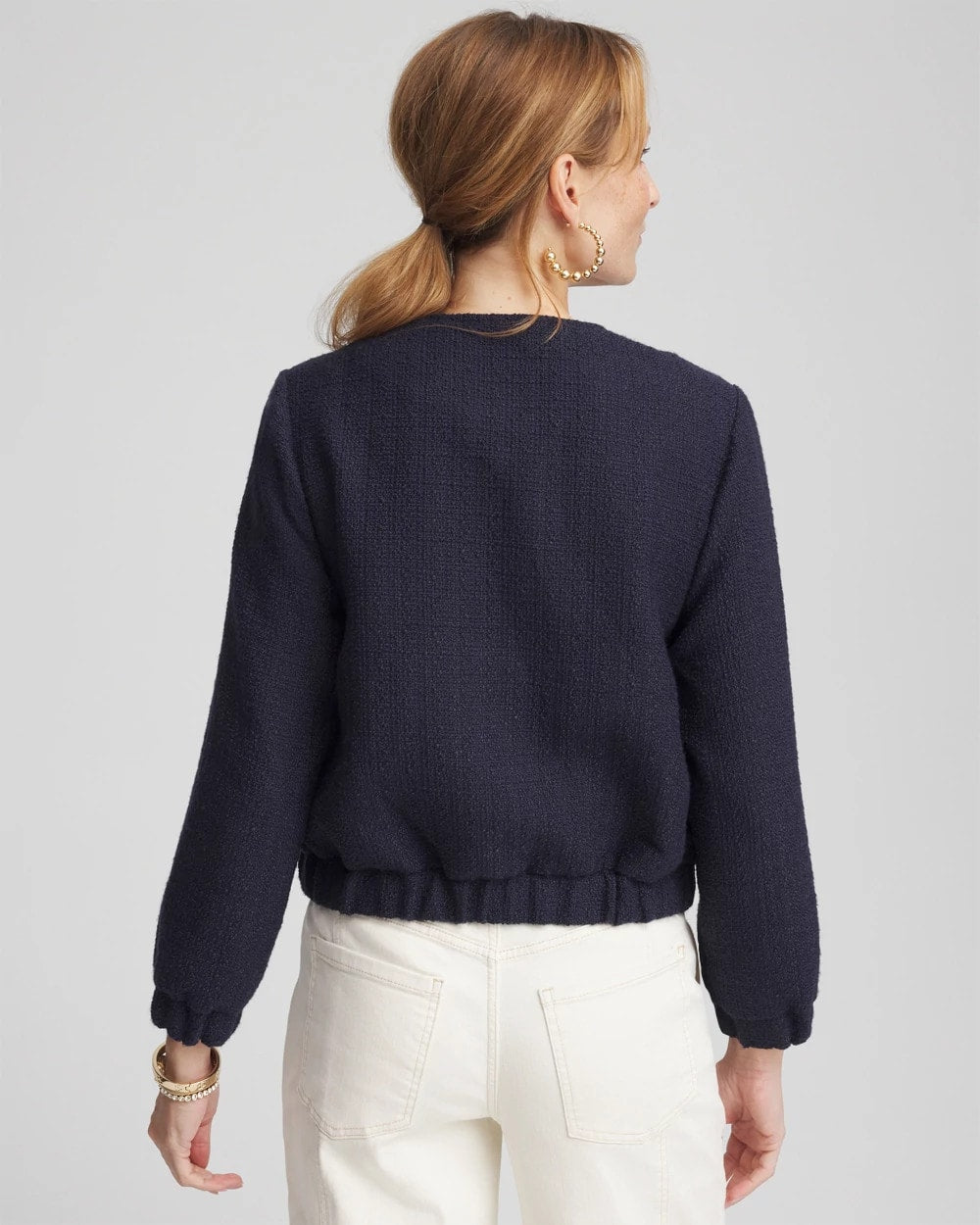 Chico's | Tweed Lady Jacket/ Midnight Waters