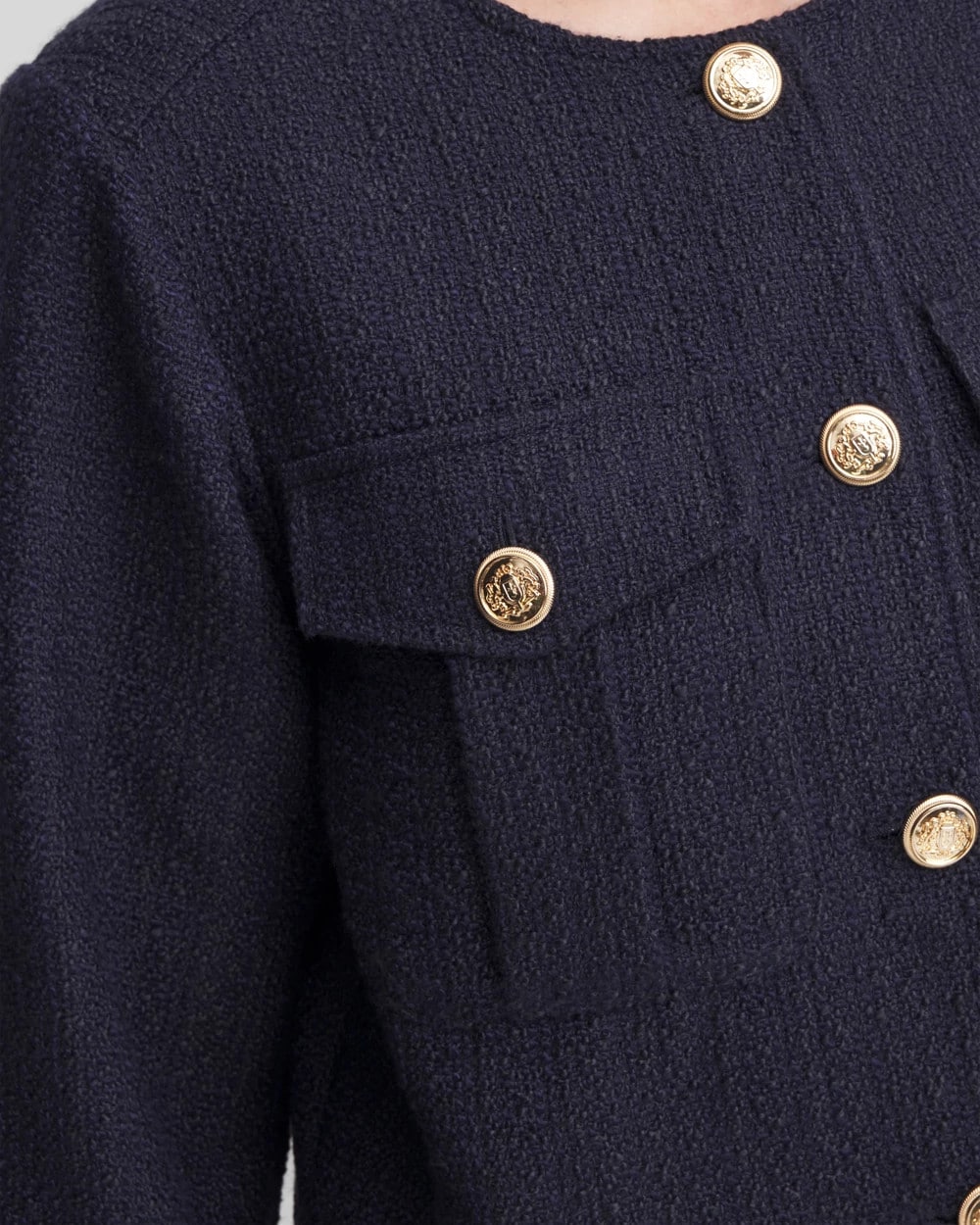 Chico's | Tweed Lady Jacket/ Midnight Waters