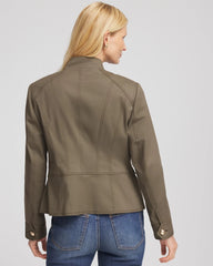 Chico's | Peplum Field Jacket/ Nettle Leaf