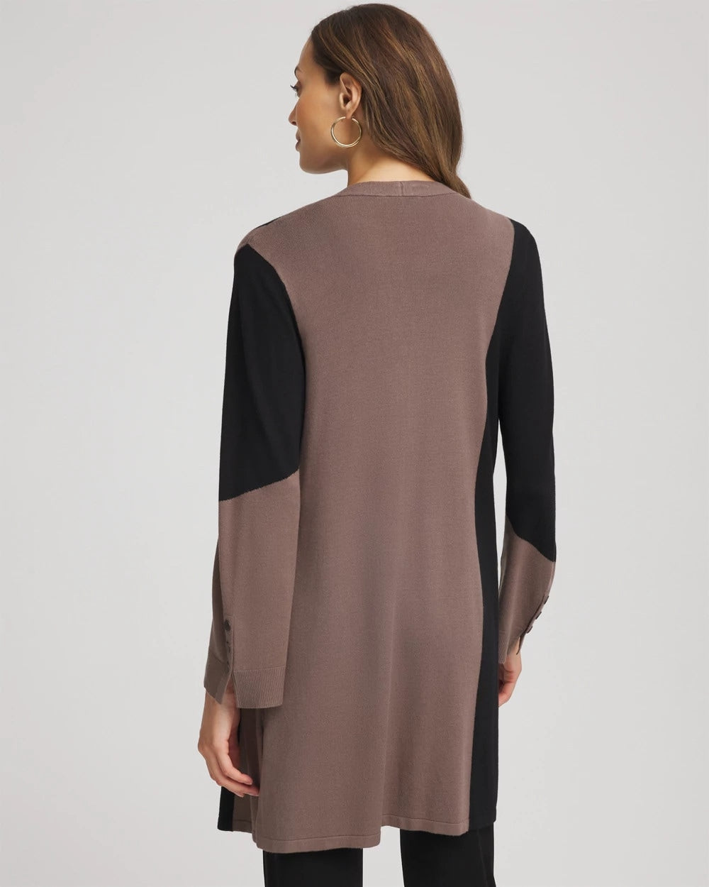 Chico's | Travelers™ Collection Colorblock Cardigan/ Deep Taupe
