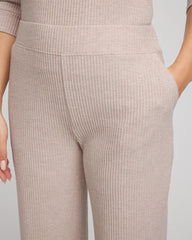 Chico's | Zenergy® Brushed Ribbed Pants/ Light Taupe Heather