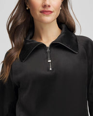 Chico's | Zenergy® Velour Pullover/ Black