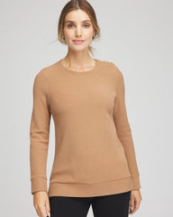 Chico's | Zenergy® Ottoman Ribbed Tunic/ Caramel Apple