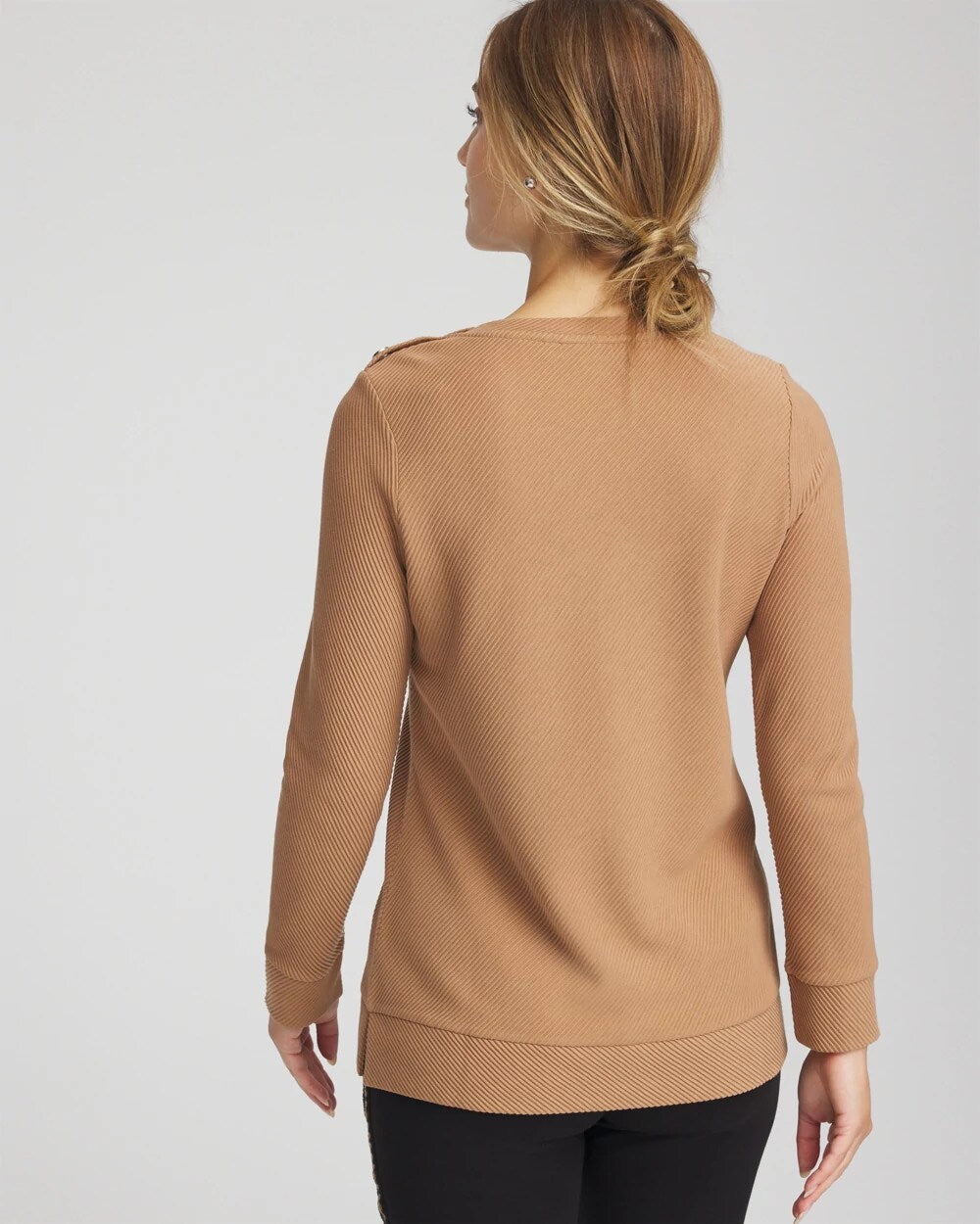 Chico's | Zenergy® Ottoman Ribbed Tunic/ Caramel Apple