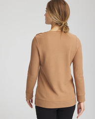 Chico's | Zenergy® Ottoman Ribbed Tunic/ Caramel Apple