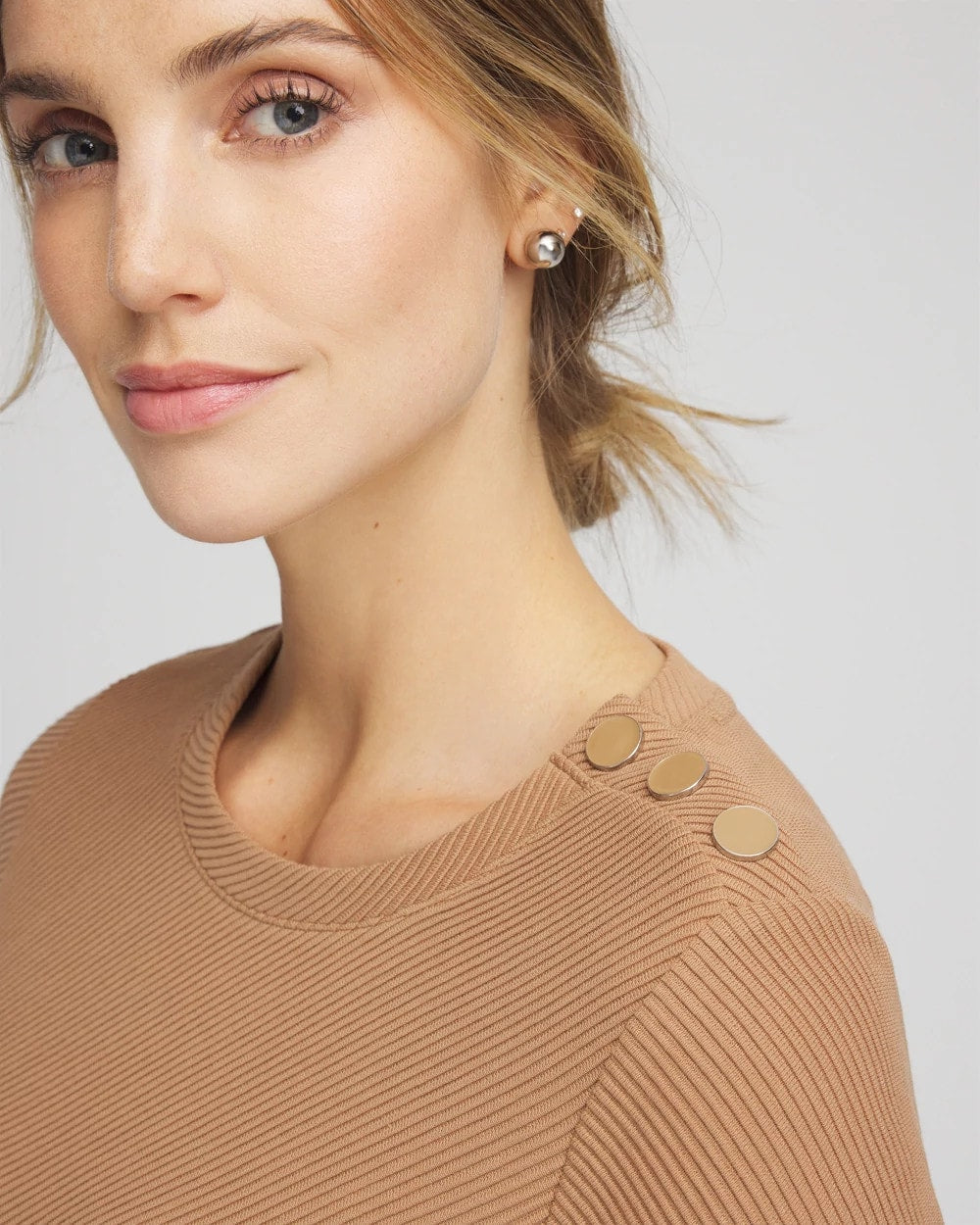 Chico's | Zenergy® Ottoman Ribbed Tunic/ Caramel Apple