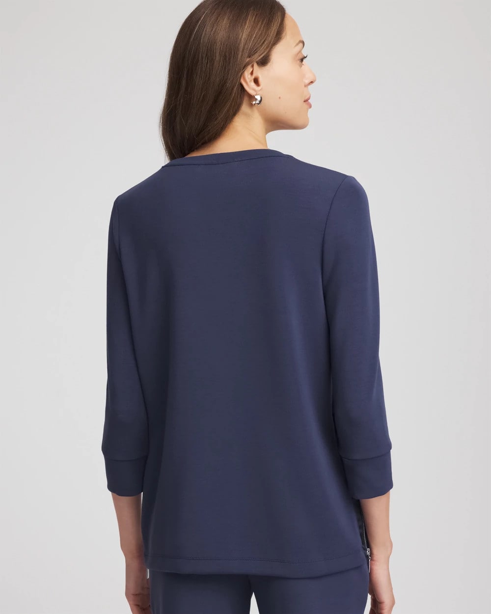 Chico's | Zenergy® Satin-Trim Tunic/ Passport Blue