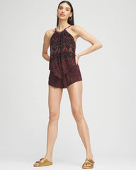 Chico's | Magicsuit® Goldie Zabra Romper/ Multi Brown