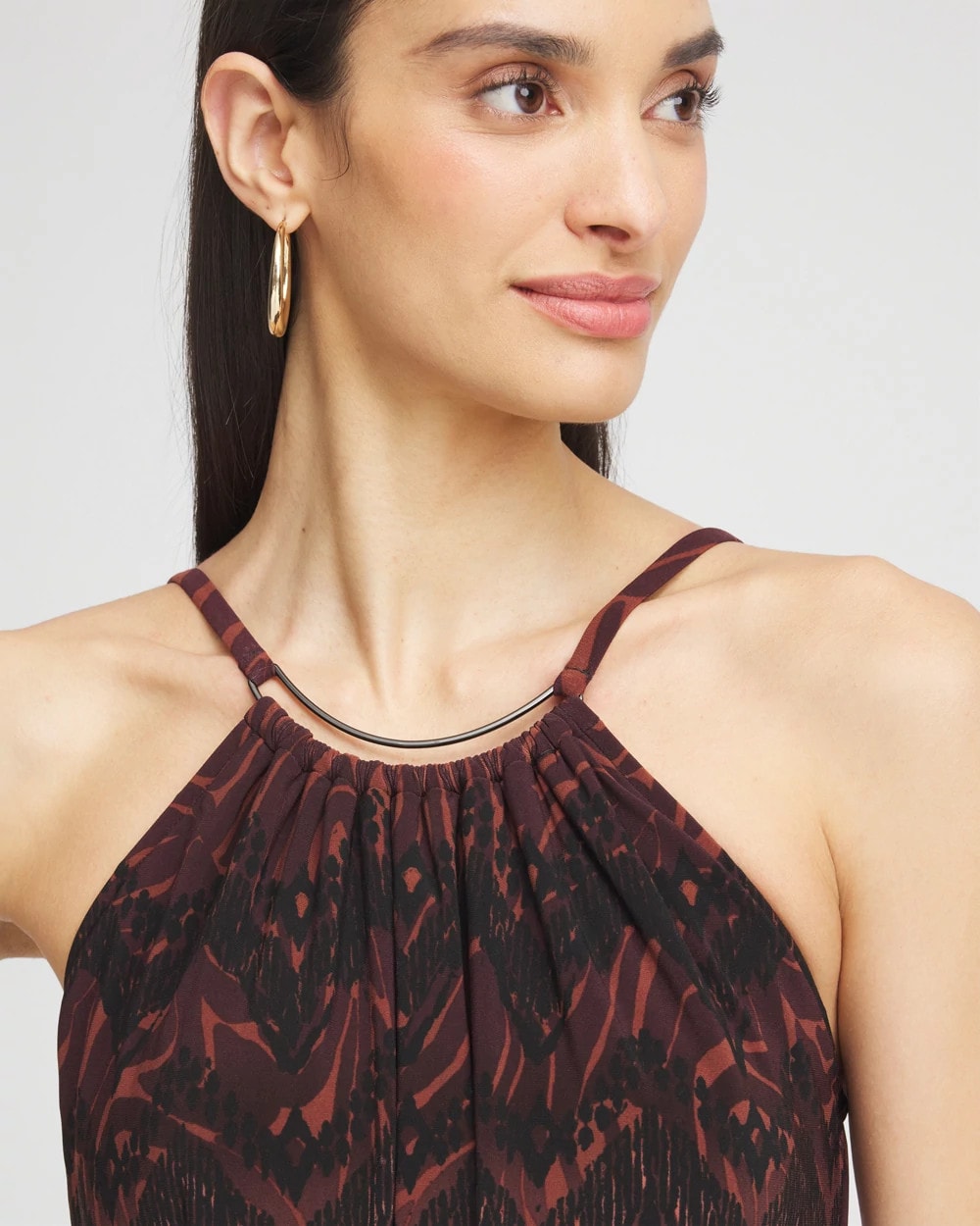 Chico's | Magicsuit® Goldie Zabra Romper/ Multi Brown
