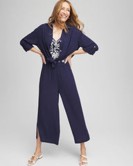 Chico's | Chico's Beach Swimsuit Cover-Up Set/ Passport Blue