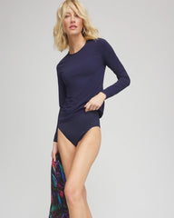 Chico's | Gottex Long-Sleeve Swim Shirt/ Navy