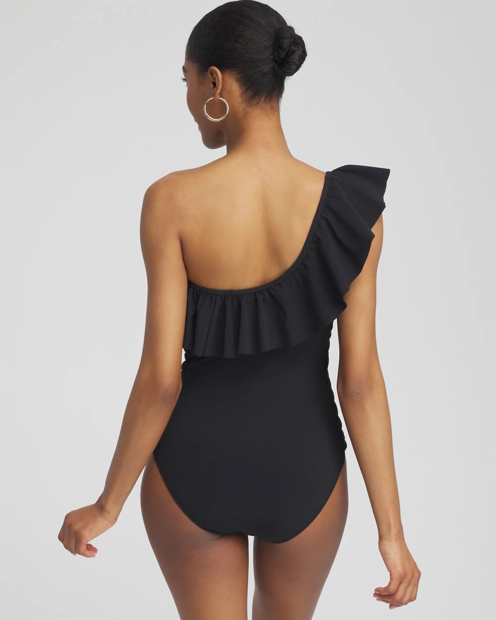 Chico's | Gottex One Shoulder One Piece Swimsuit/ Black