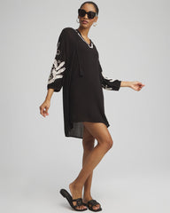 Chico's | Embroidered Coverup Dress/ Black