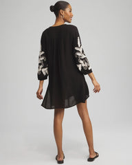 Chico's | Embroidered Coverup Dress/ Black
