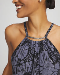 Chico's | Magicsuit® Shell Beach Parker Swim Dress/ Black/Multi