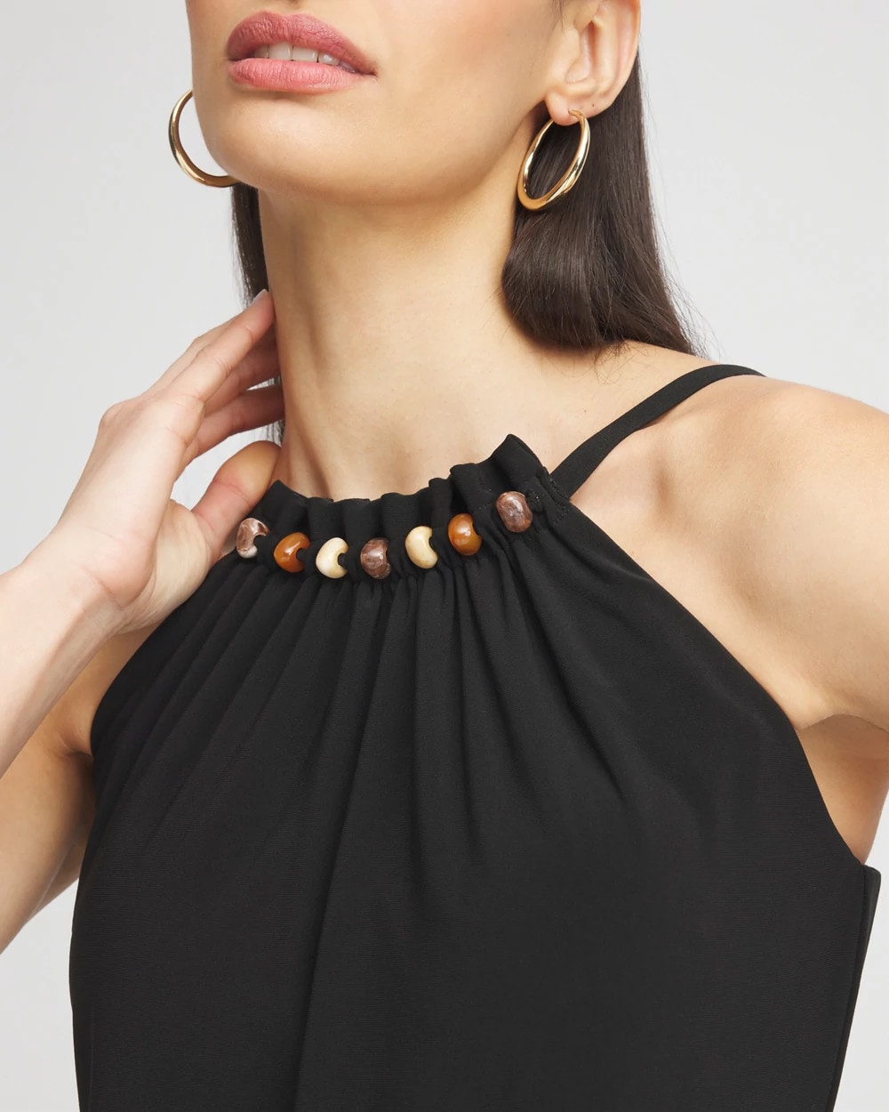 Chico's | Magicsuit® Square Cut Beverly Swimdress/ Black